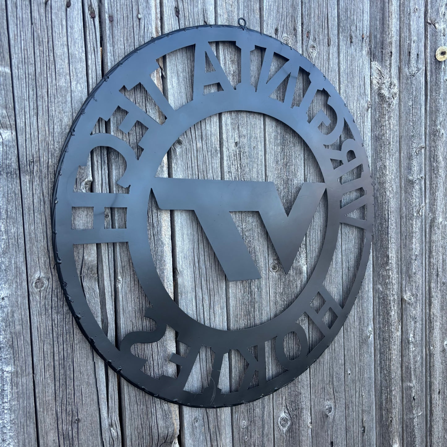 VIRGINIA TECH CUSTOM BLACK METAL VINTAGE CRAFT SIGN TEAM HANDMADE TO ORDER