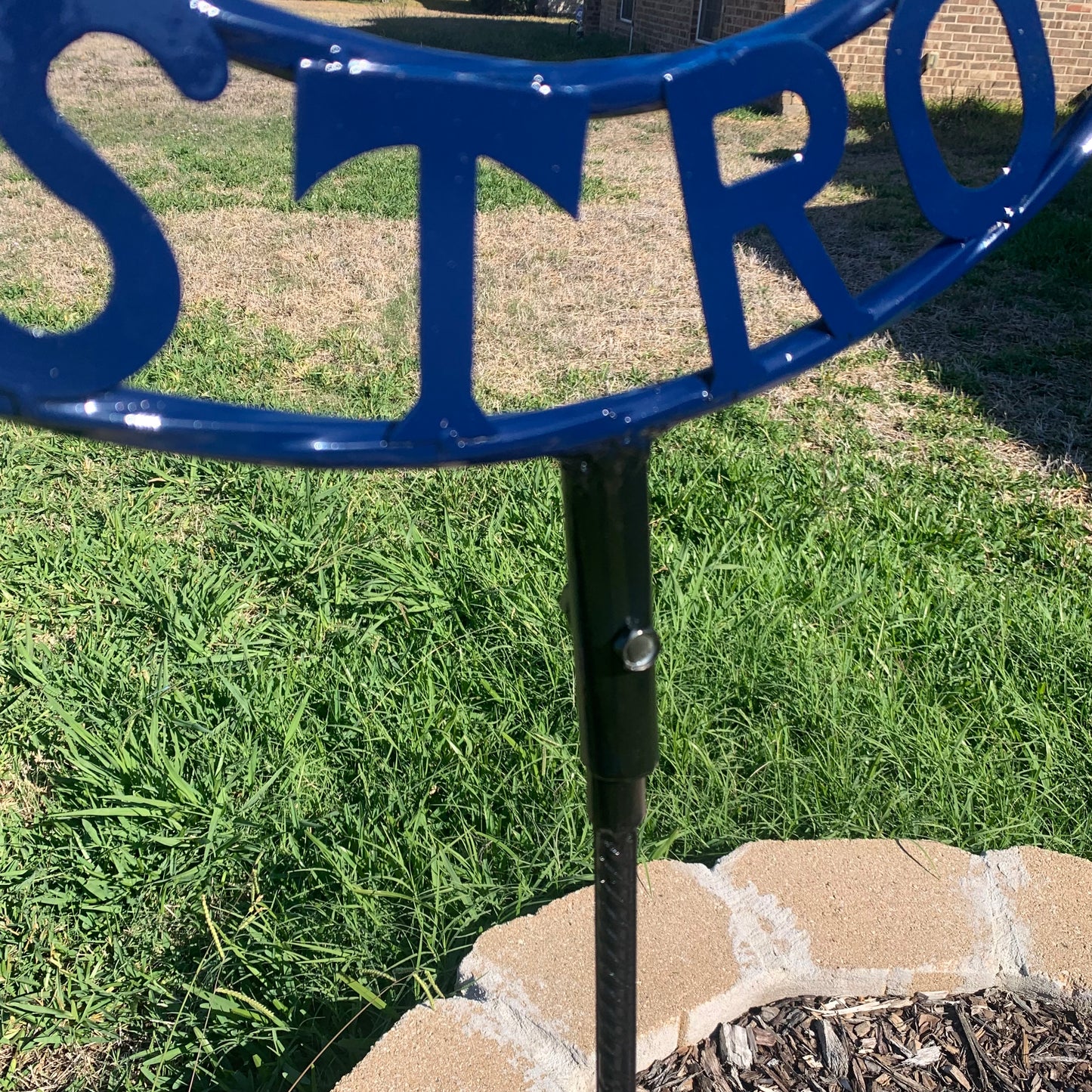 12",18",24",32", 36" HOUSTON ASTROS ON STAKE CUSTOM METAL VINTAGE CRAFT GARDEN SIGN HANDMADE