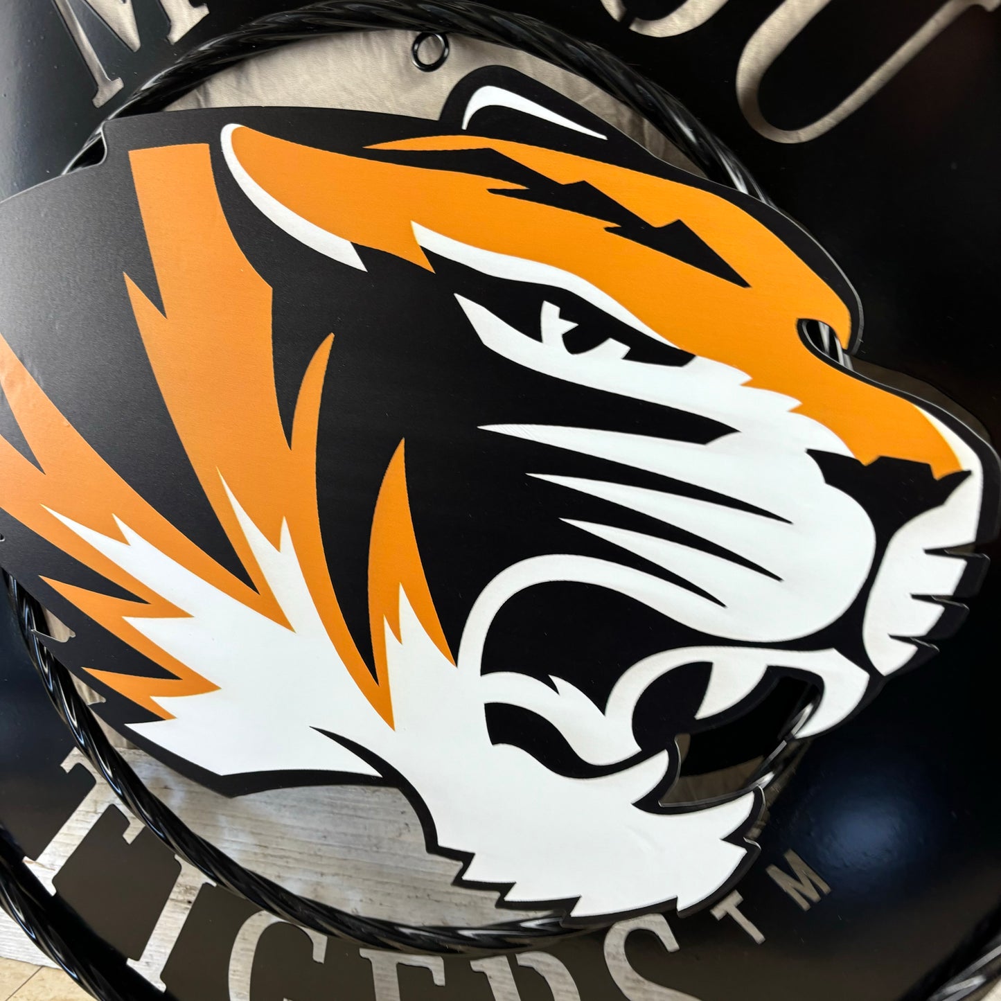 MIZZOU TIGERS MISSOURI CUSTOM METAL VINTAGE CRAFT TEAM SIGN HANDMADE