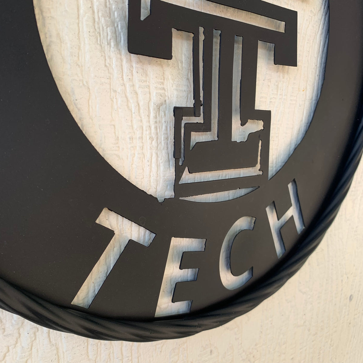 12",18",24",32",36" TEXAS TECH RUSTIC BLACK CUSTOM METAL VINTAGE CRAFT TEAM SIGN HANDMADE TO ORDER