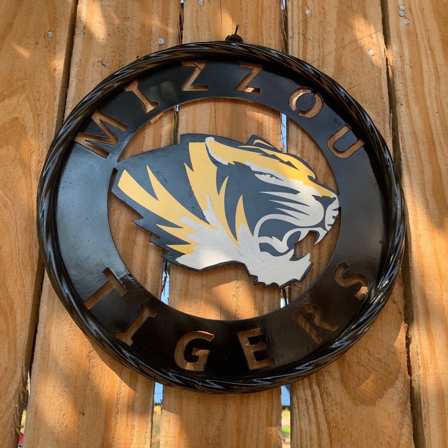 12", 18", 24", 32" MIZZOU TIGERS MISSOURI CUSTOM METAL VINTAGE CRAFT TEAM SIGN HANDMADE