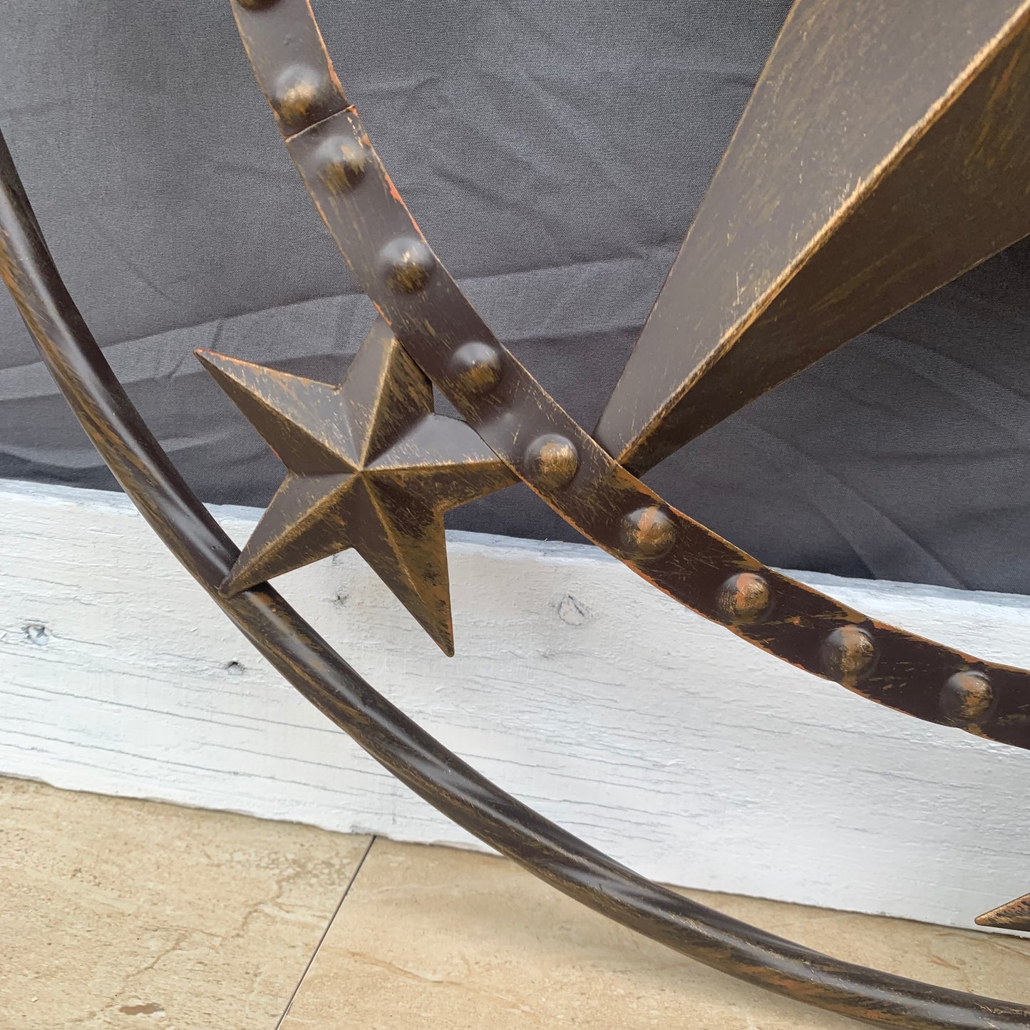 24" MULTI STAR BEADED COLIBROX BARN STAR METAL LONESTAR WESTERN HOME DECOR HANDMADE RUSTIC DARK BRONZE NEW