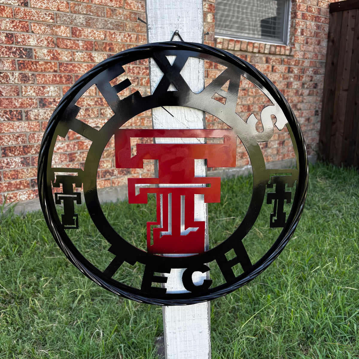 TEXAS TECH CUSTOM METAL VINTAGE CRAFT SIGN WESTERN HOME DECOR HANDMADE 12",18",24",32",36"