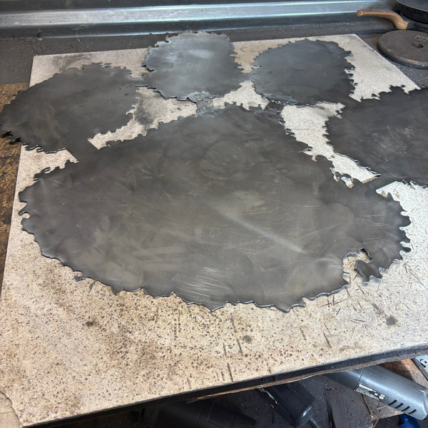 CLEMSON TIGERS PAW CUSTOM RAW METAL VINTAGE CRAFT SIGN WALL ART TEAM SIGN HANDMADE STYLE# 2 #EH12745