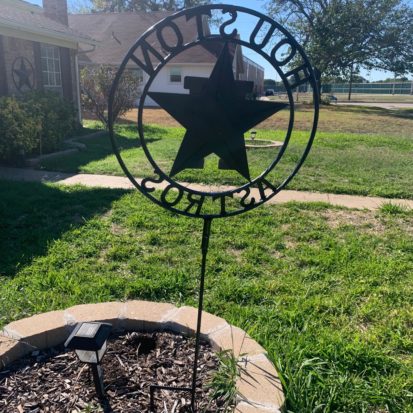 12",18",24",32", 36" HOUSTON ASTROS ON STAKE CUSTOM METAL VINTAGE CRAFT GARDEN SIGN HANDMADE