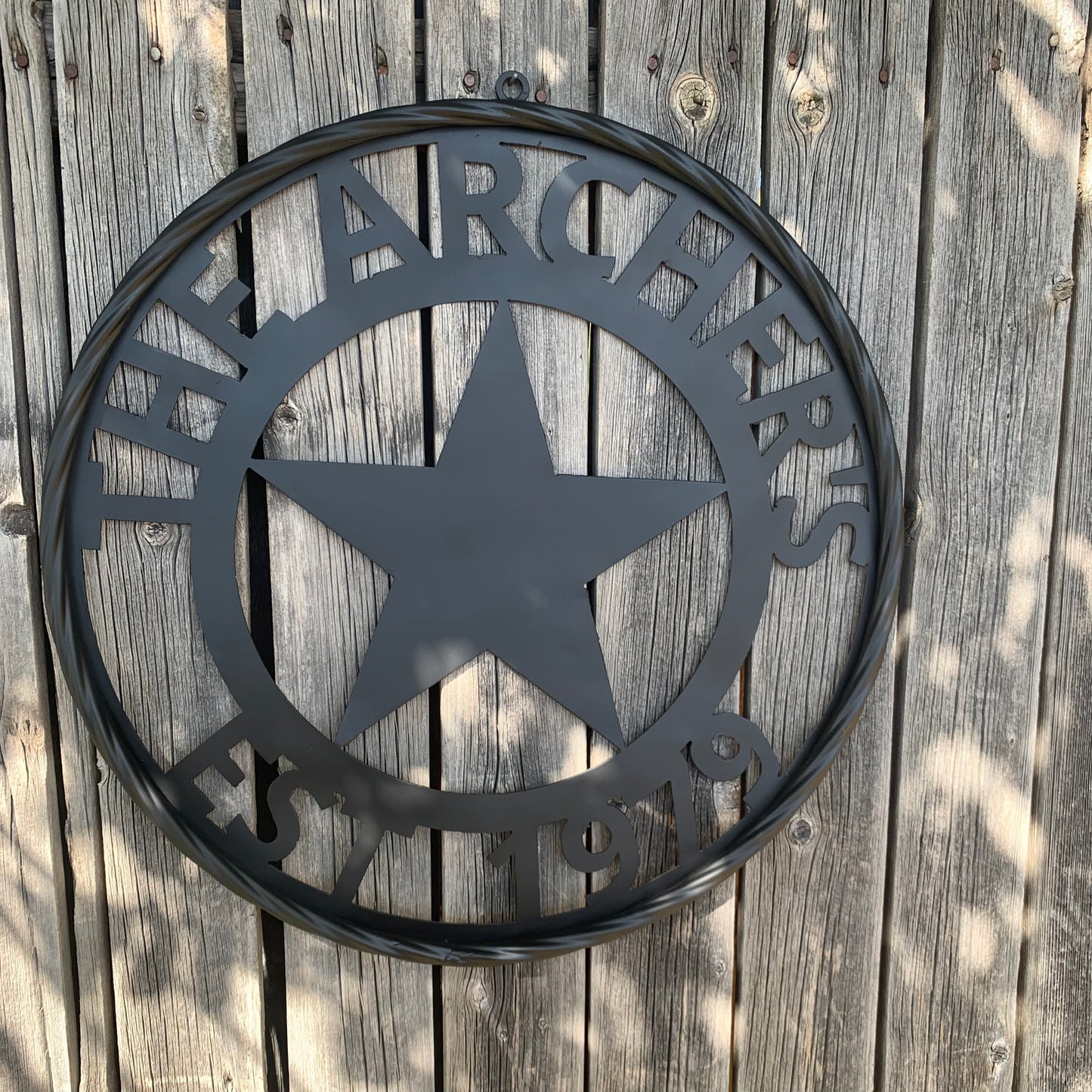 ARCHER STYLE YOUR CUSTOM NAME LASERCUT METAL SIGN WESTERN HOME DECOR HANDMADE ART