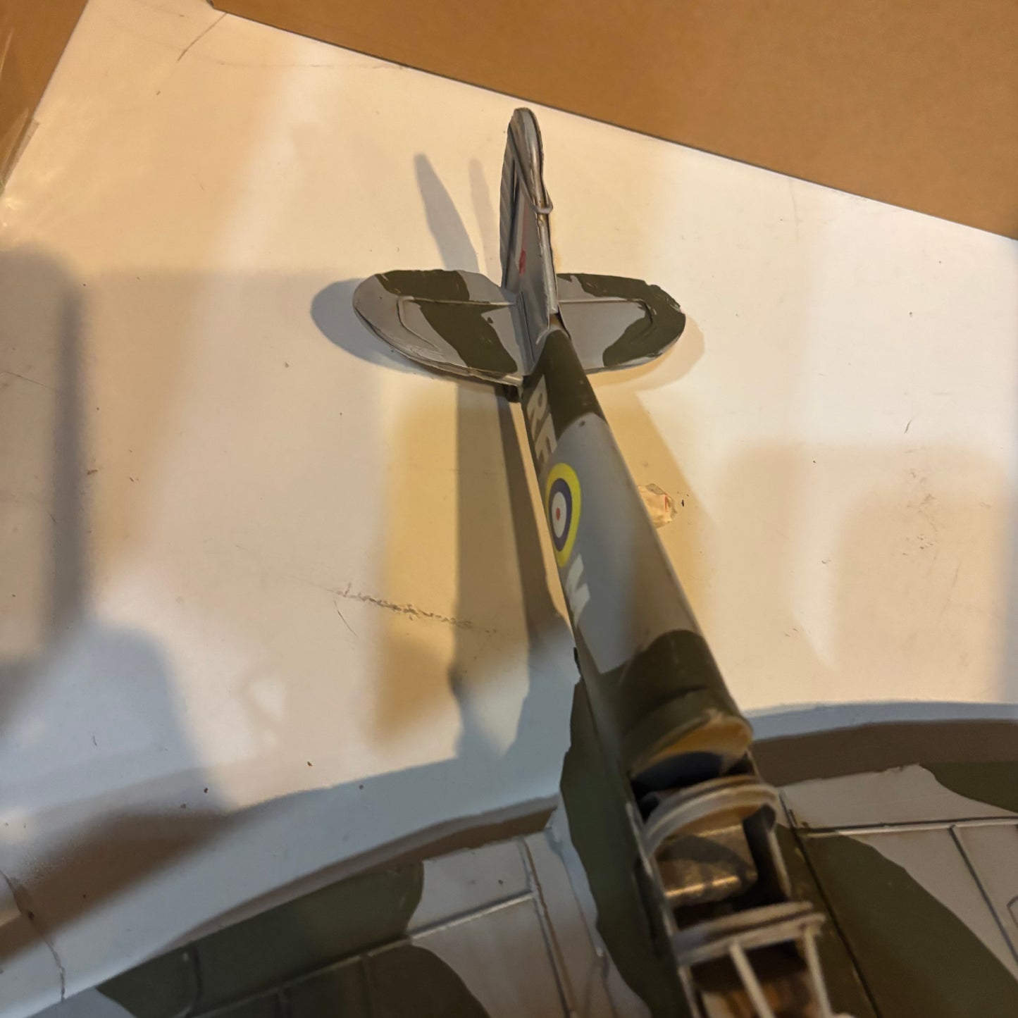 SPITFIRE METAL AIRPLAINE WW WESTERN HOME DECOR HANDMADE #RA0234