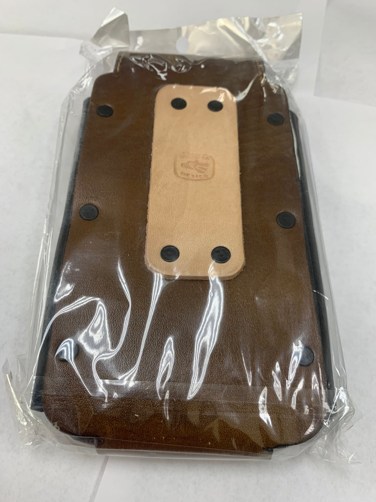 LEATHER HOLSTER POUCH 7" BASKET WEAVE STYLE EXTRA LARGE  BELT LOOP CELL PHONE CASE UNIVERSAL OVERSIZE #EH11710