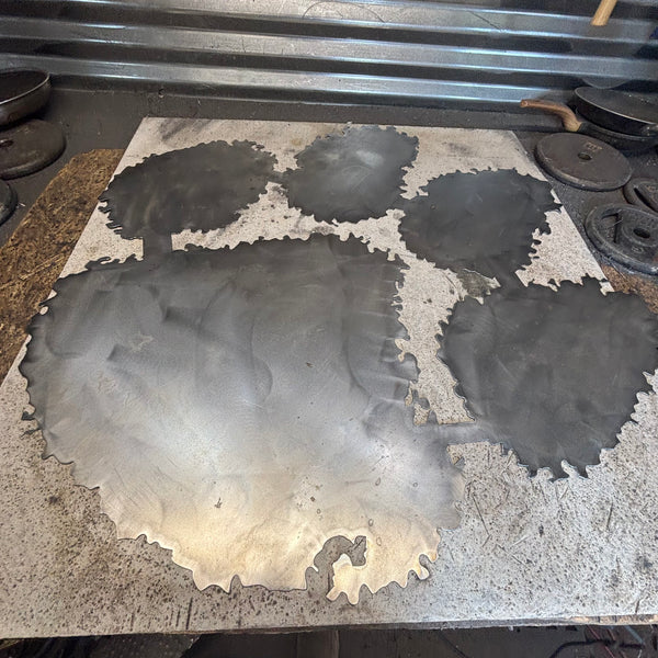 CLEMSON TIGERS PAW CUSTOM RAW METAL VINTAGE CRAFT SIGN WALL ART TEAM SIGN HANDMADE STYLE# 2 #EH12745