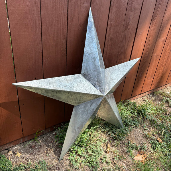 UNFINISHED GALVANIZED BARN STAR 3" TO 120" METAL WALL ART WESTERN HOME  DECOR HANDMADE #EH10418