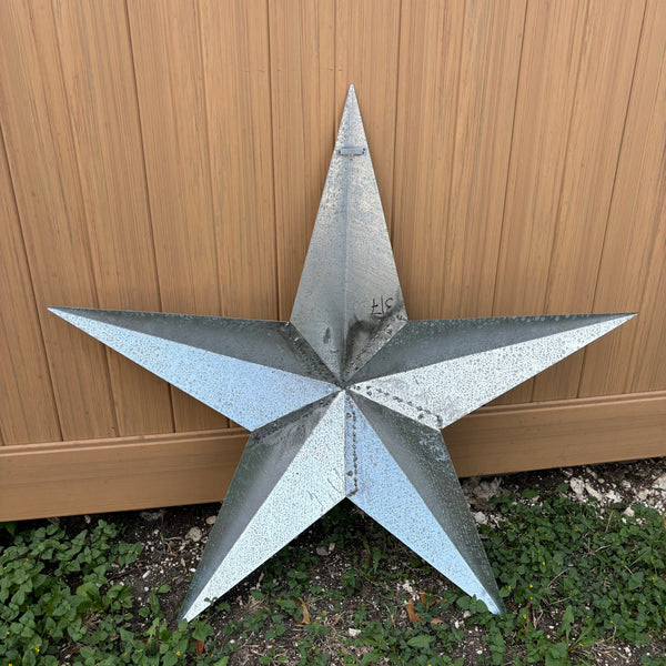 UNFINISHED GALVANIZED BARN STAR 3" TO 120" METAL WALL ART WESTERN HOME  DECOR HANDMADE #EH10418