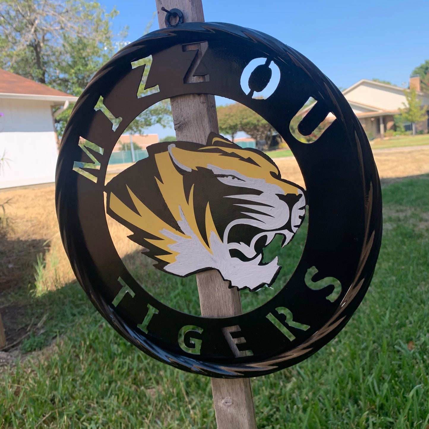 12", 18", 24", 32" MIZZOU TIGERS MISSOURI CUSTOM METAL VINTAGE CRAFT TEAM SIGN HANDMADE