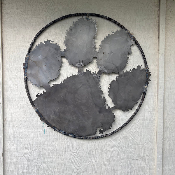 CLEMSON TIGERS PAW CUSTOM METAL VINTAGE CRAFT SIGN WALL ART TEAM SIGN ORANGE HANDMADE STYLE# 2 #EH12745