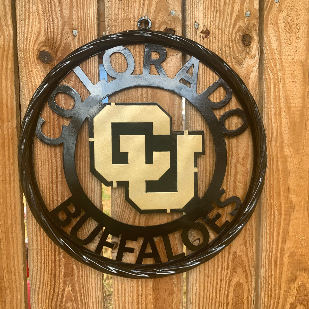 COLORADO BUFFALOES CUSTOM METAL VINTAGE CRAFT SIGN TEAM ART WESTERN HOME DECOR HANDMADE