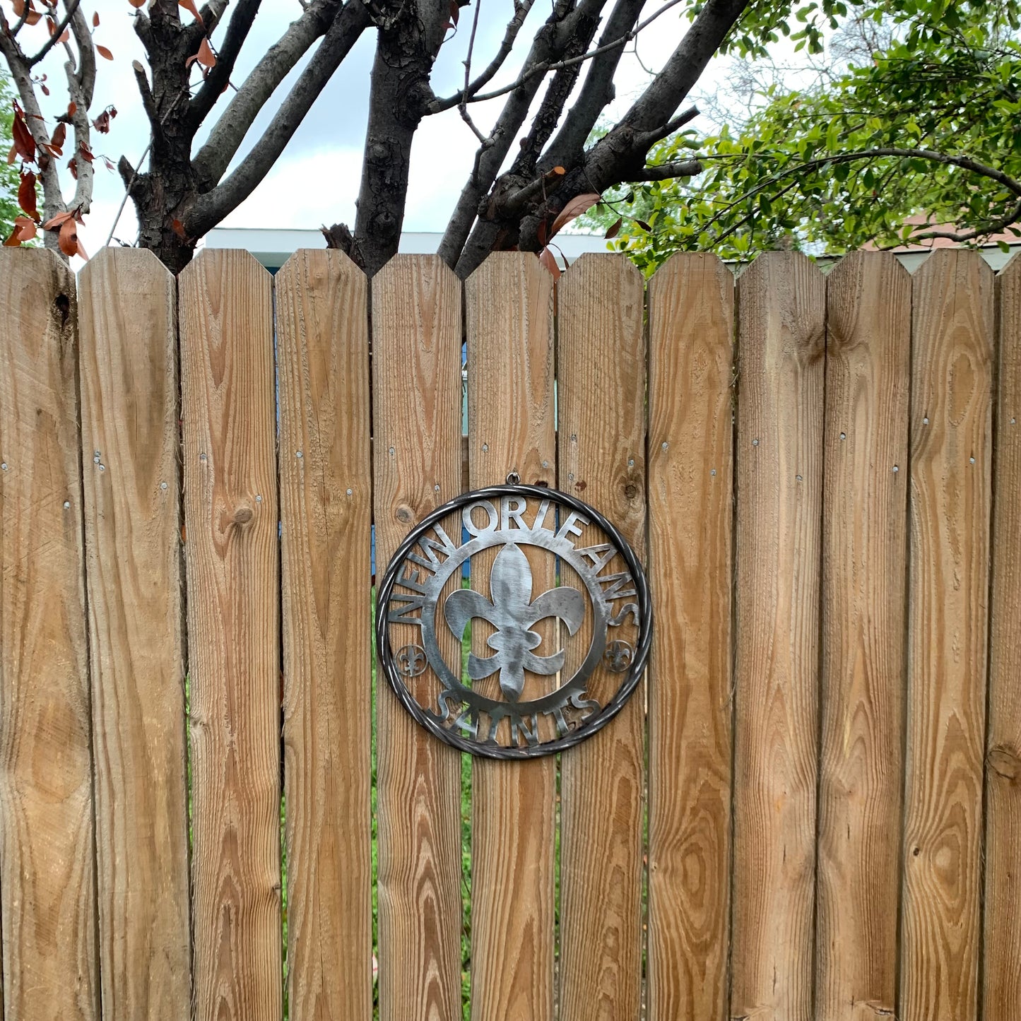 NEW ORLEANS SAINTS CUSTOM RAW METAL CRAFT SIGN WALL ART WESTERN HOME DECOR LASERCUT ART HANDMADE 12",18",24