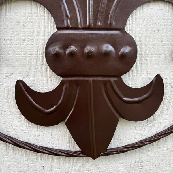 FLEUR DE LIS BRONZE METAL WALL ART SIGN WESTERN HOME DECOR HANDMADE NEW 12",18",24",32"