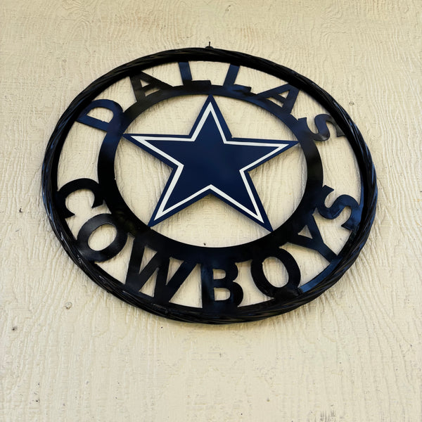 18",24",36" DALLAS COWBOYS METAL WALL ART WESTERN HOME DECOR VINTAGE RUSTIC BRONZE NEW #EH12316