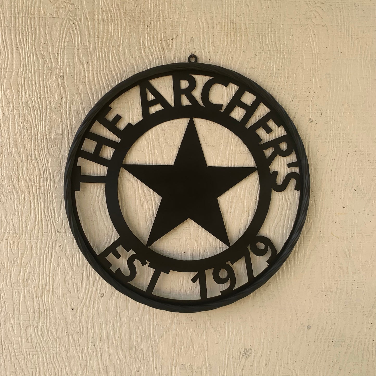 ARCHER STYLE YOUR CUSTOM NAME LASERCUT METAL SIGN WESTERN HOME DECOR HANDMADE ART