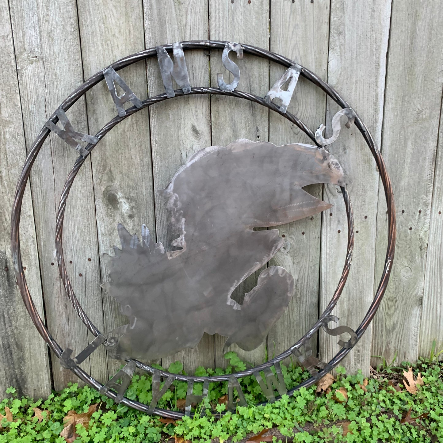 KANSAS JAYHAWKS RAW CUSTOM METAL VINTAGE CRAFT SIGN UNPAINTED TEAM HANDMADE