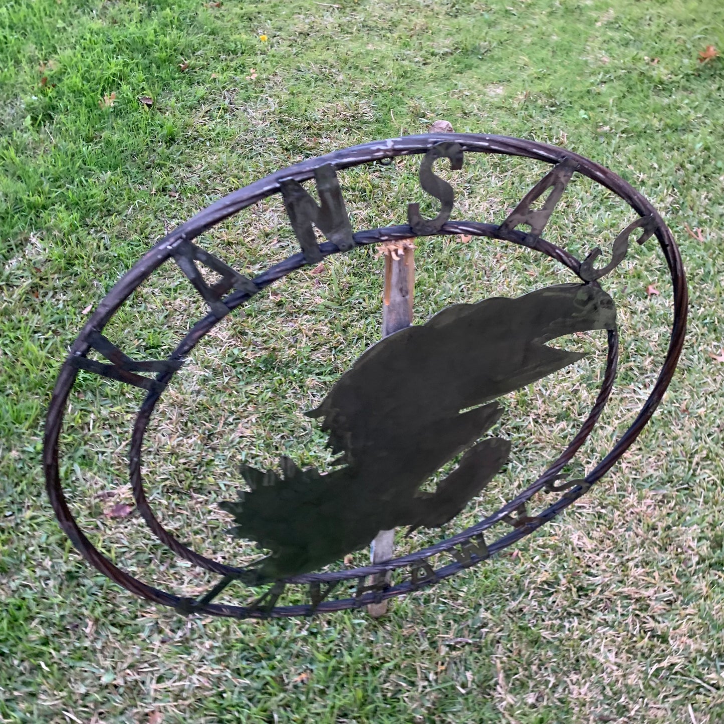 KANSAS JAYHAWKS RAW CUSTOM METAL VINTAGE CRAFT SIGN UNPAINTED TEAM HANDMADE