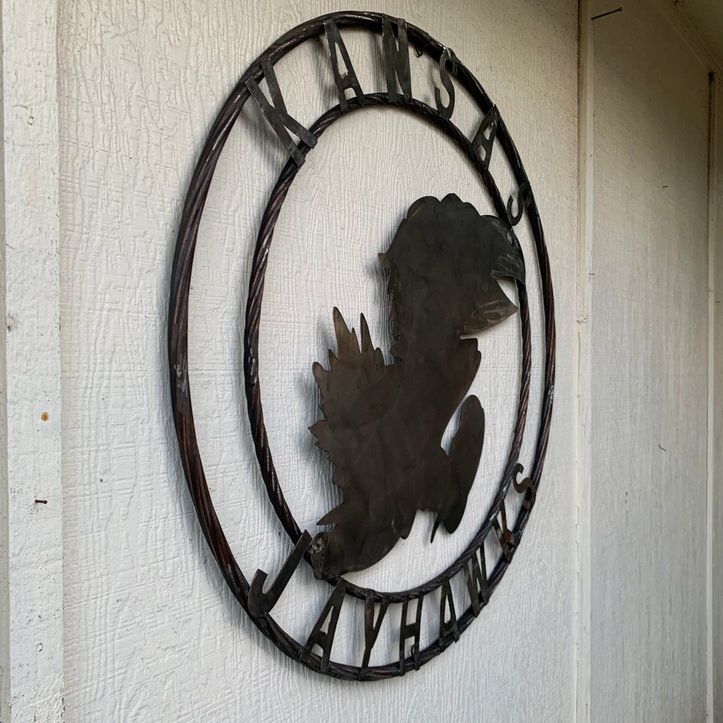 KANSAS JAYHAWKS RAW CUSTOM METAL VINTAGE CRAFT SIGN UNPAINTED TEAM HANDMADE