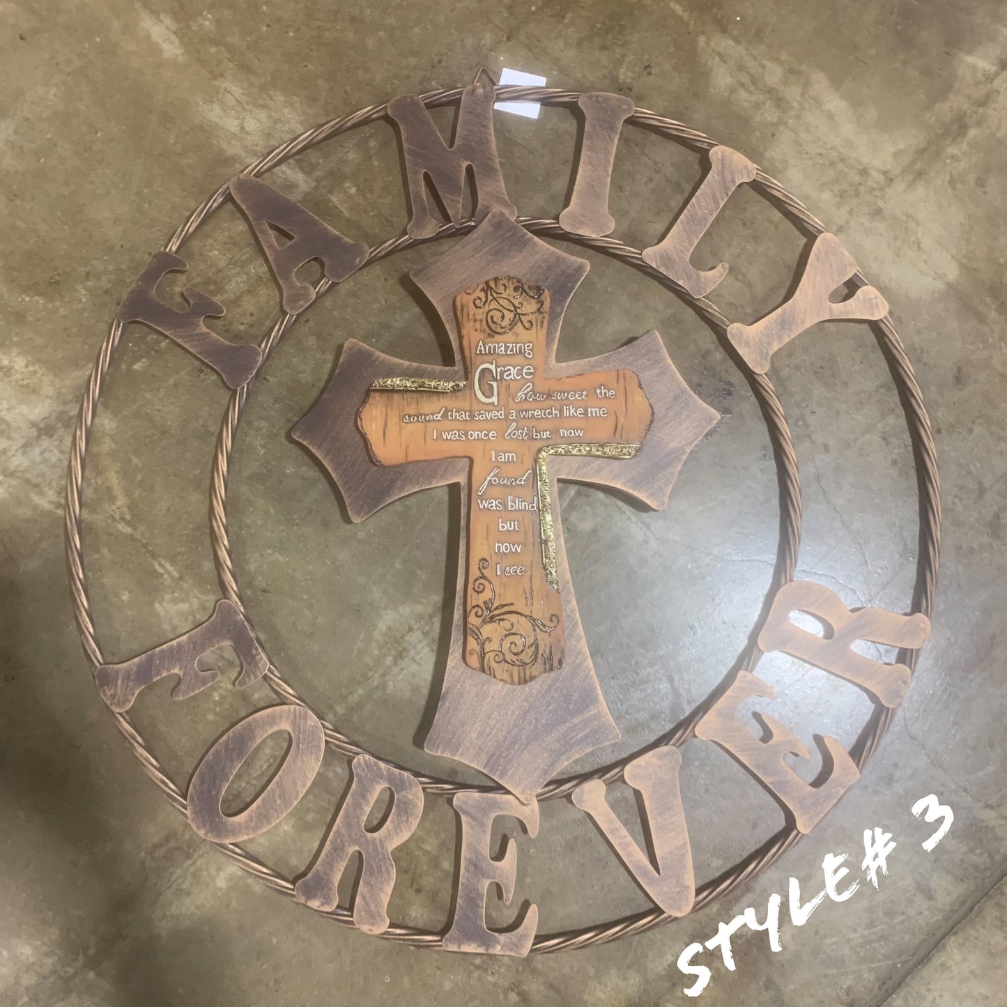 CUSTOM CROSS WALL ART WESTERN HOME DECOR HANDMADE NEW