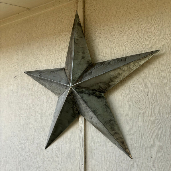 UNFINISHED GALVANIZED BARN STAR 3" TO 120" METAL WALL ART WESTERN HOME  DECOR HANDMADE #EH10418