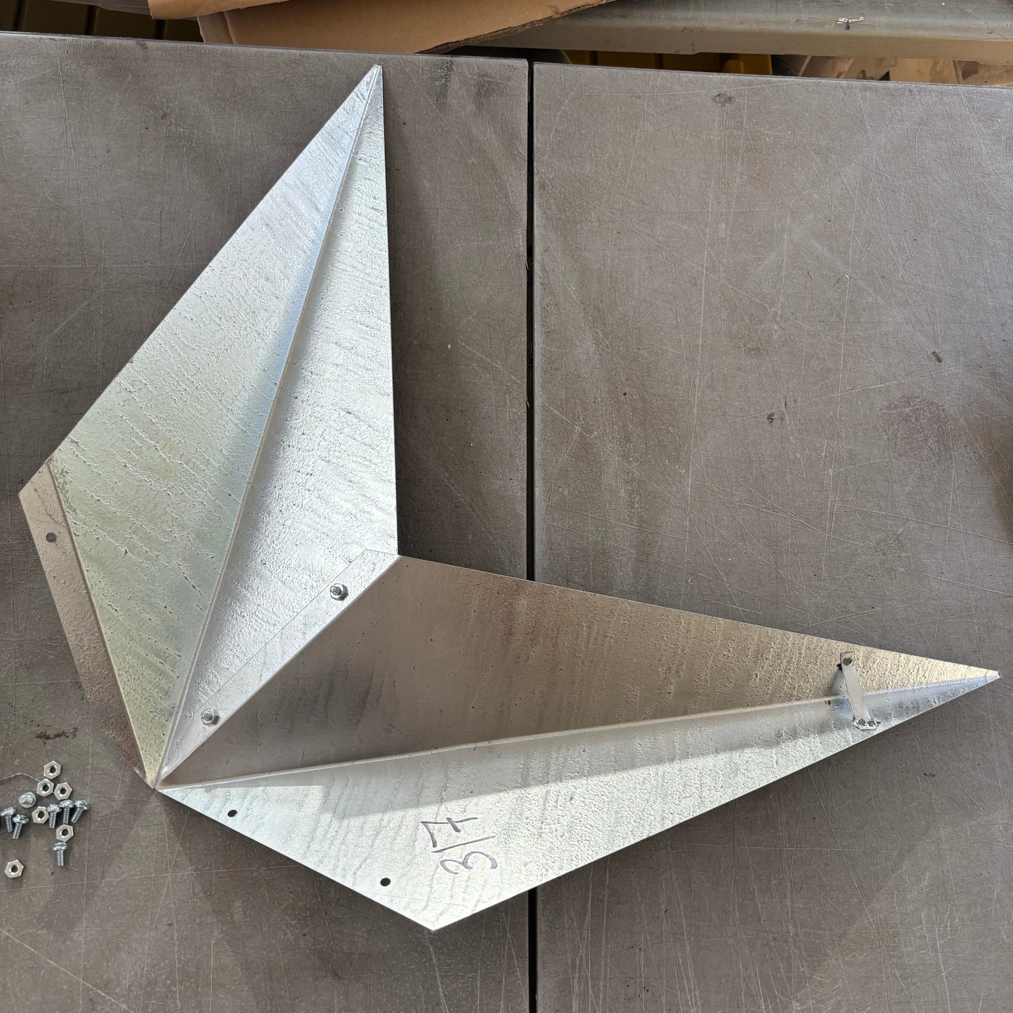 UNFINISHED GALVANIZED KIT STAR 3" TO 120" METAL BARN COUNTRY STAR WALL ART WESTERN HOME  DECOR HANDMADE #EH10418
