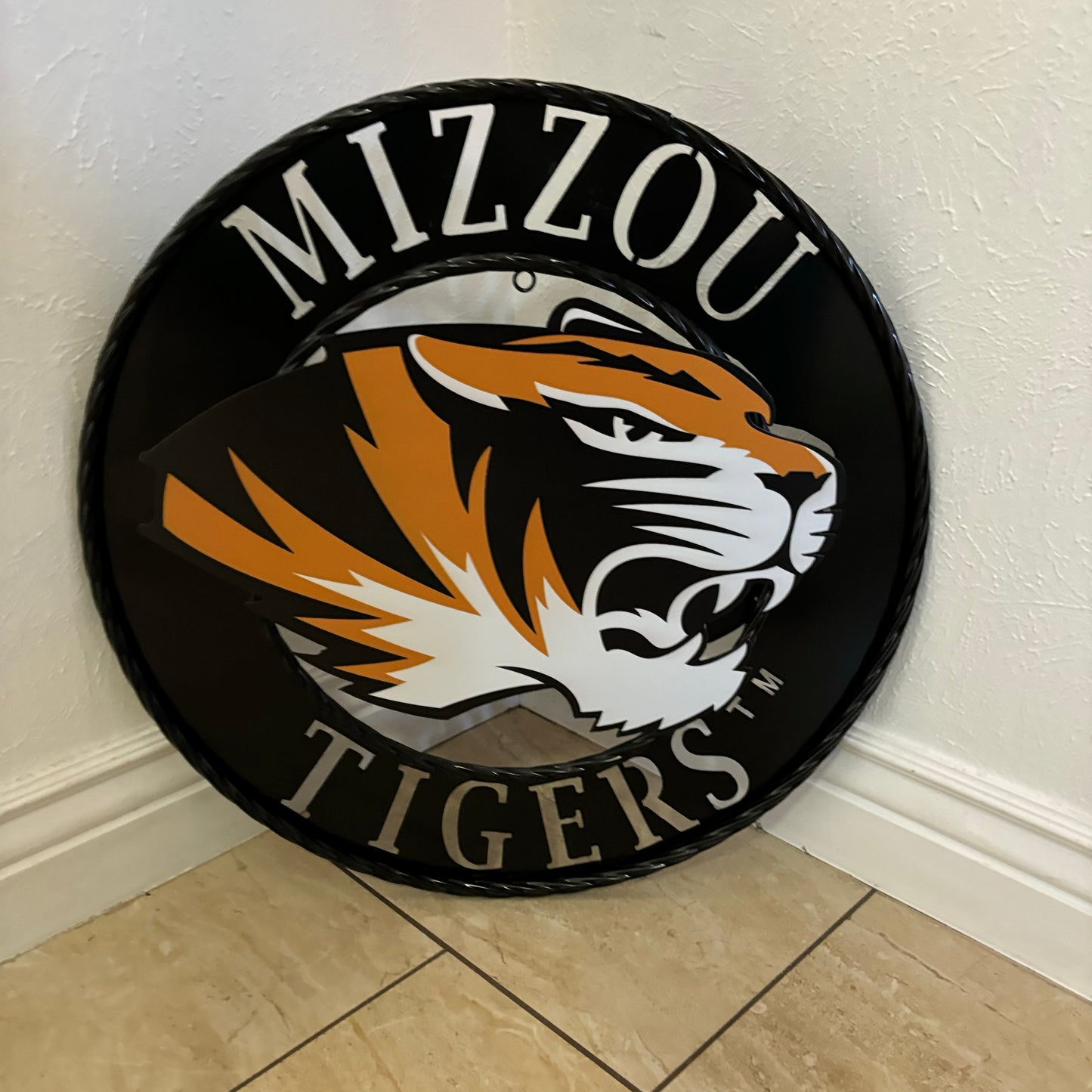 MIZZOU TIGERS MISSOURI CUSTOM METAL VINTAGE CRAFT TEAM SIGN HANDMADE