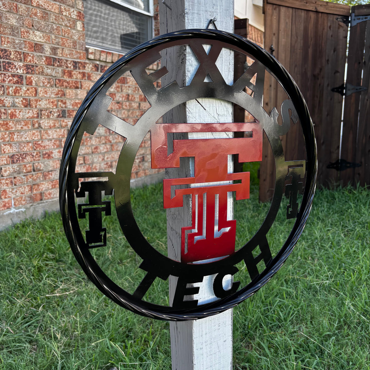 TEXAS TECH CUSTOM METAL VINTAGE CRAFT SIGN WESTERN HOME DECOR HANDMADE 12",18",24",32",36"