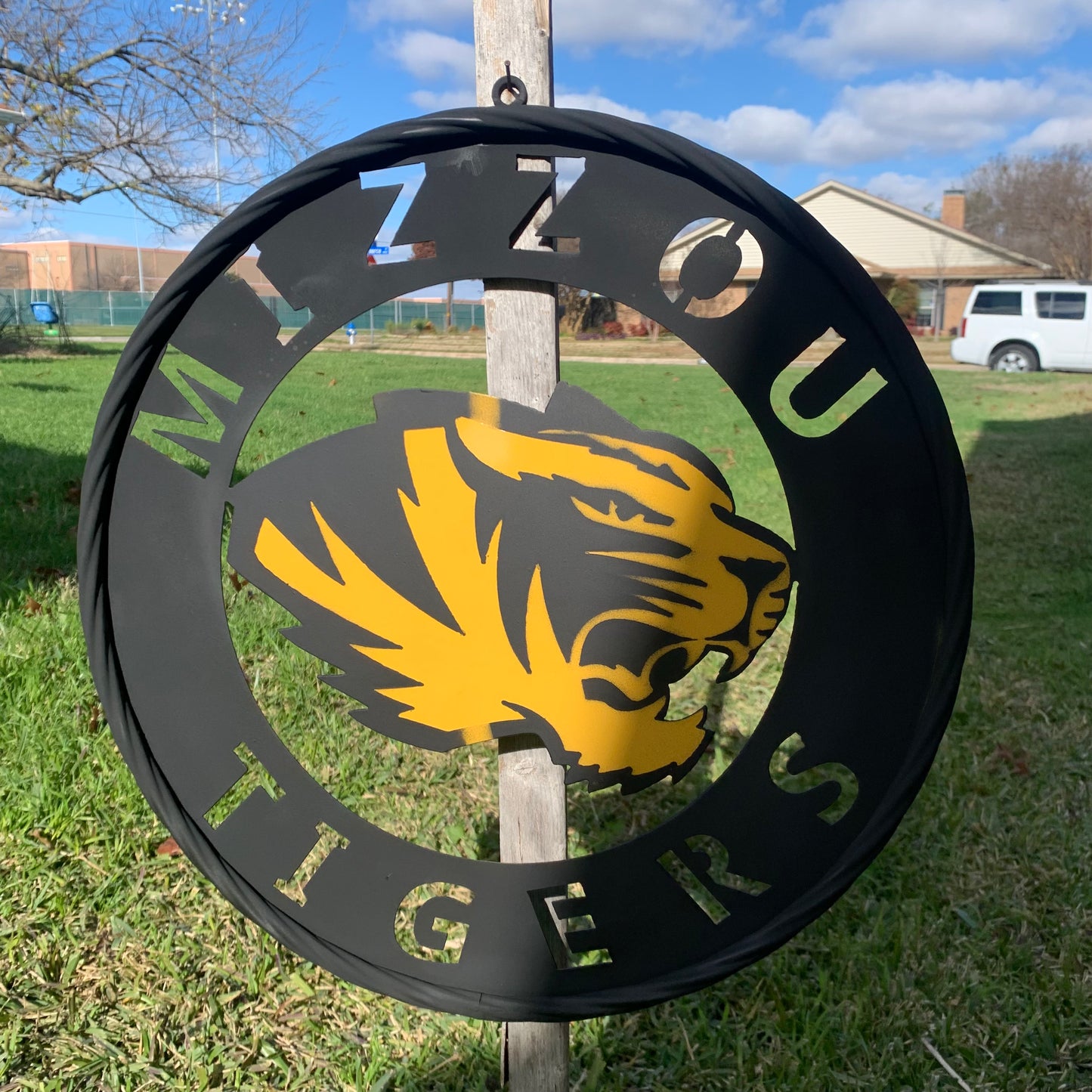 MIZZOU TIGERS MISSOURI CUSTOM METAL VINTAGE CRAFT TEAM SIGN HANDMADE