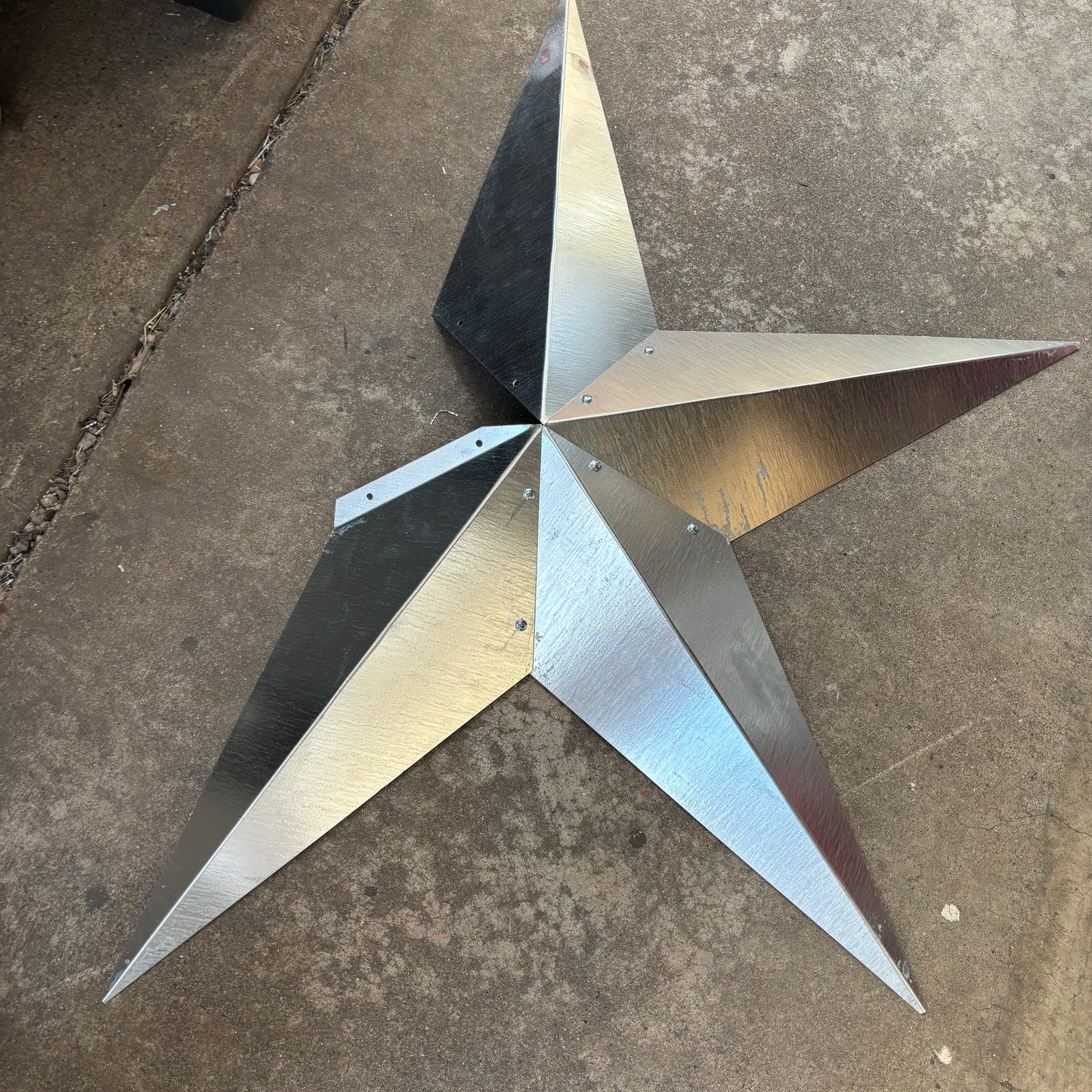 UNFINISHED GALVANIZED KIT STAR 3" TO 120" METAL BARN COUNTRY STAR WALL ART WESTERN HOME  DECOR HANDMADE #EH10418