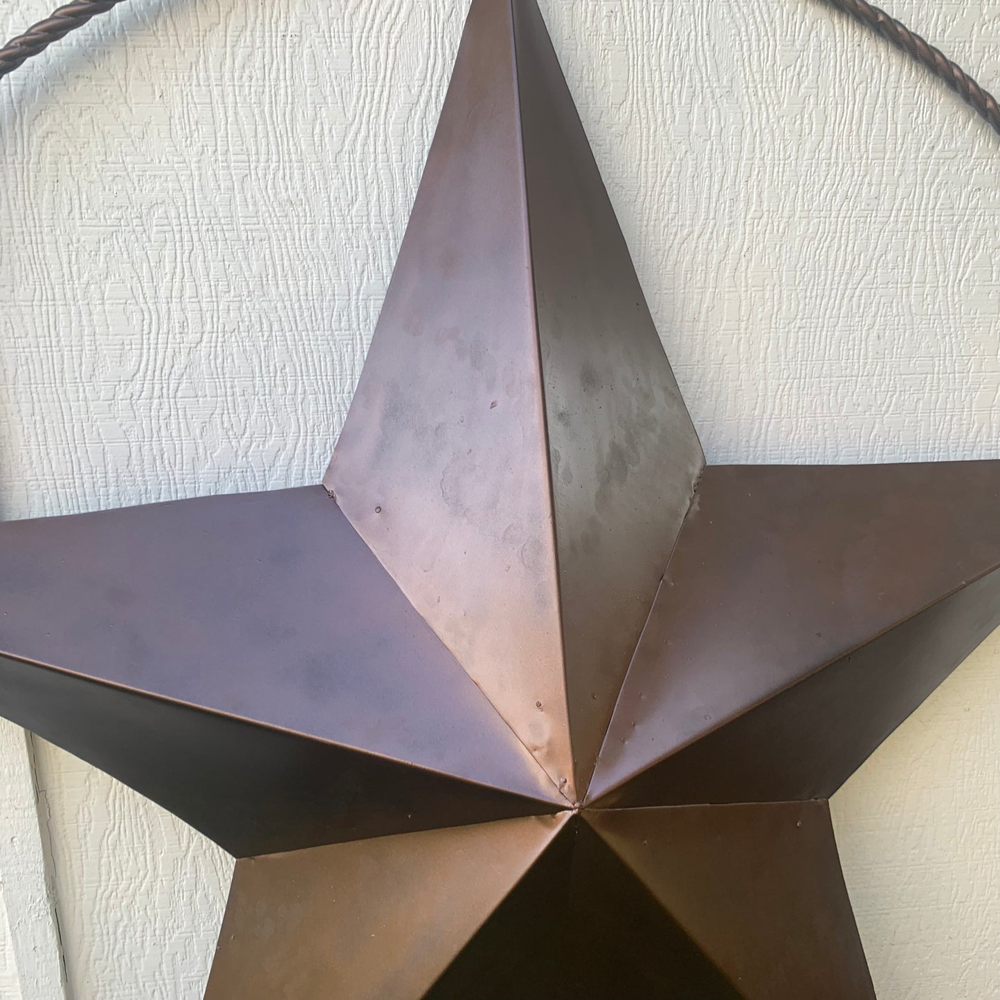 LONE STAR 60" BARN STAR METAL RUSTIC  BRONZE VINTAGE COPPER WALL ART WESTERN HOME DECOR HANDMADE NEW EH10524