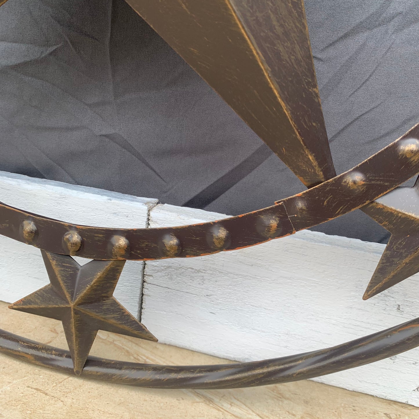 24" MULTI STAR BEADED COLIBROX BARN STAR METAL LONESTAR WESTERN HOME DECOR HANDMADE RUSTIC DARK BRONZE NEW