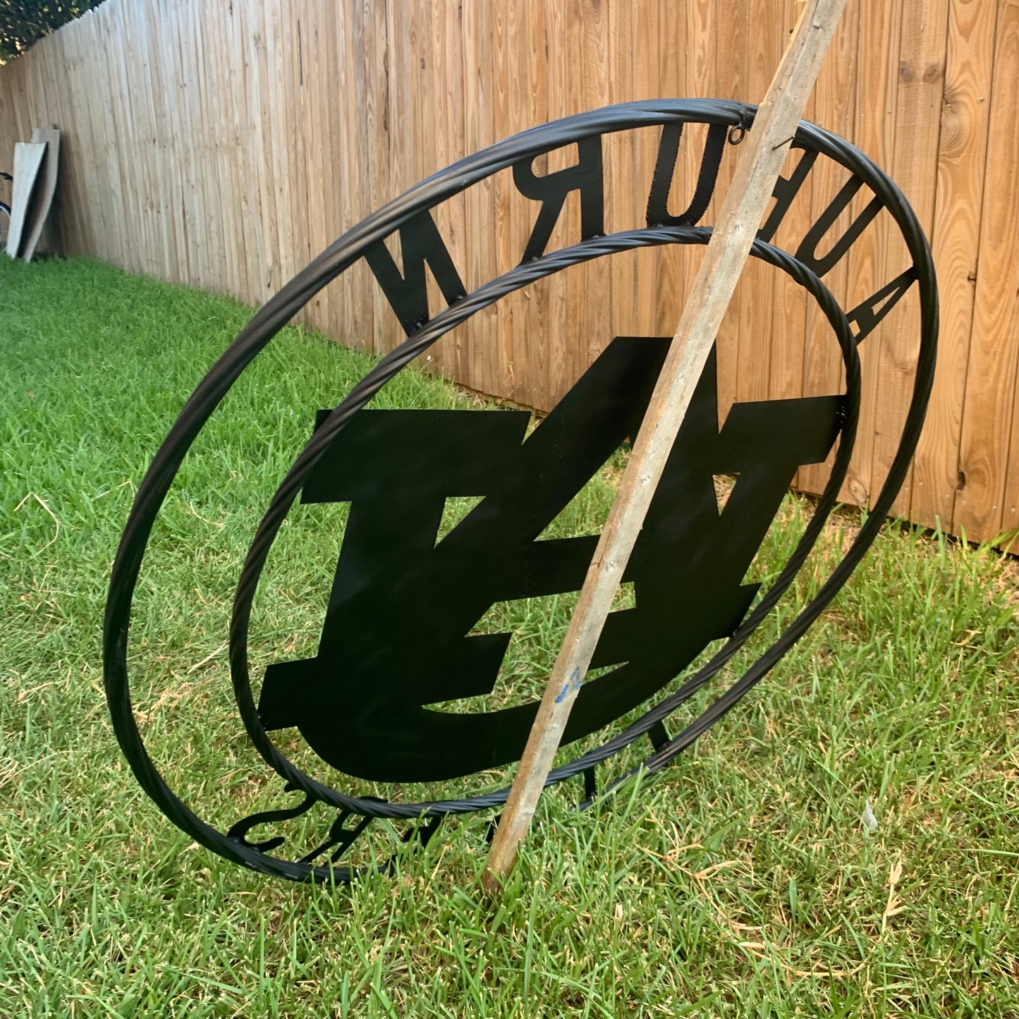 12", 18", 24", 32" AUBURN TIGERS BLACK METAL SIGN VINTAGE TEAM CUSTOM ART
