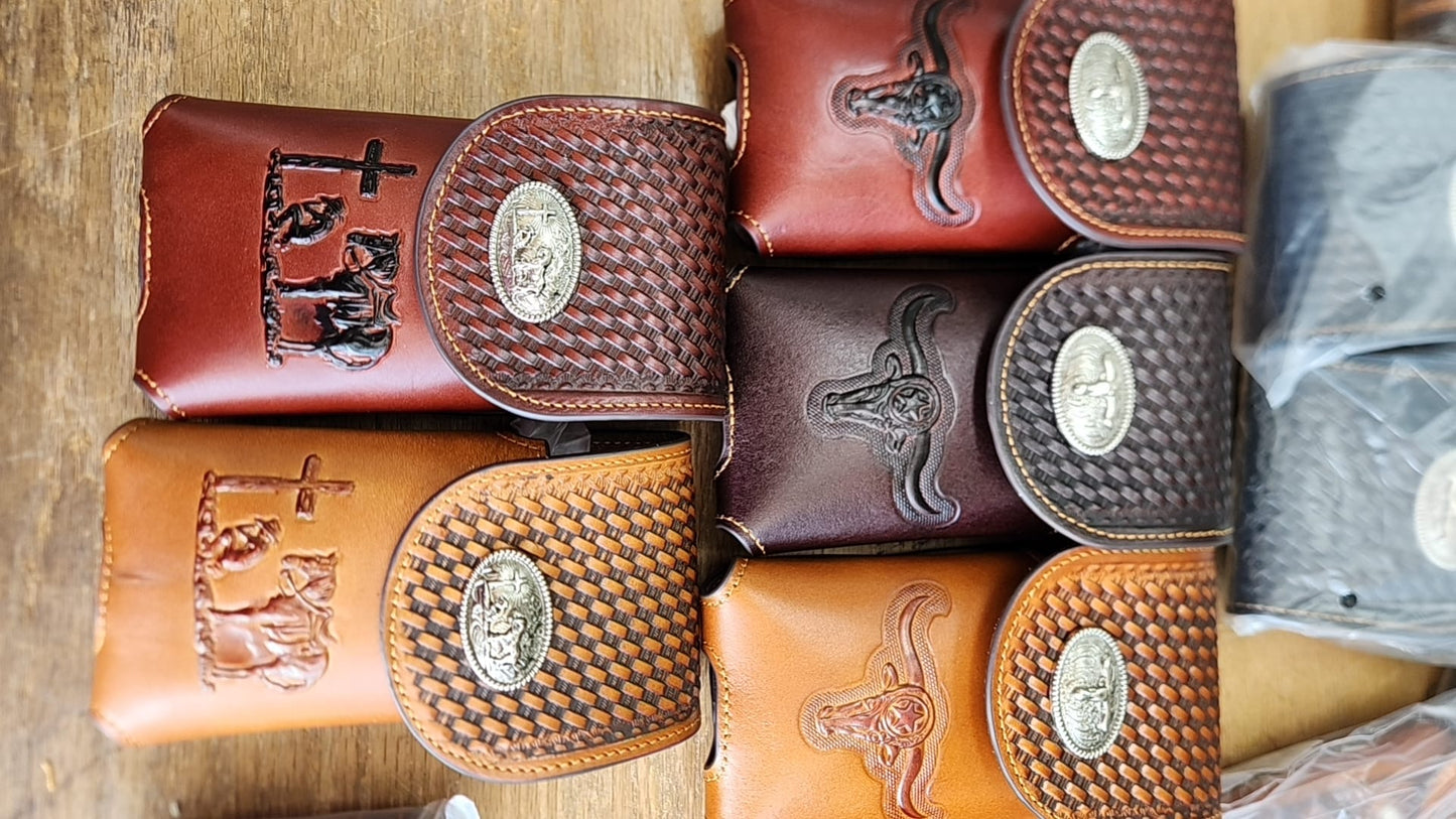 7" LEATHER HOLSTER POUCH EXTRA LARGE  BELT LOOP CELL PHONE CASE UNIVERSAL OVERSIZE MULTI STYLES