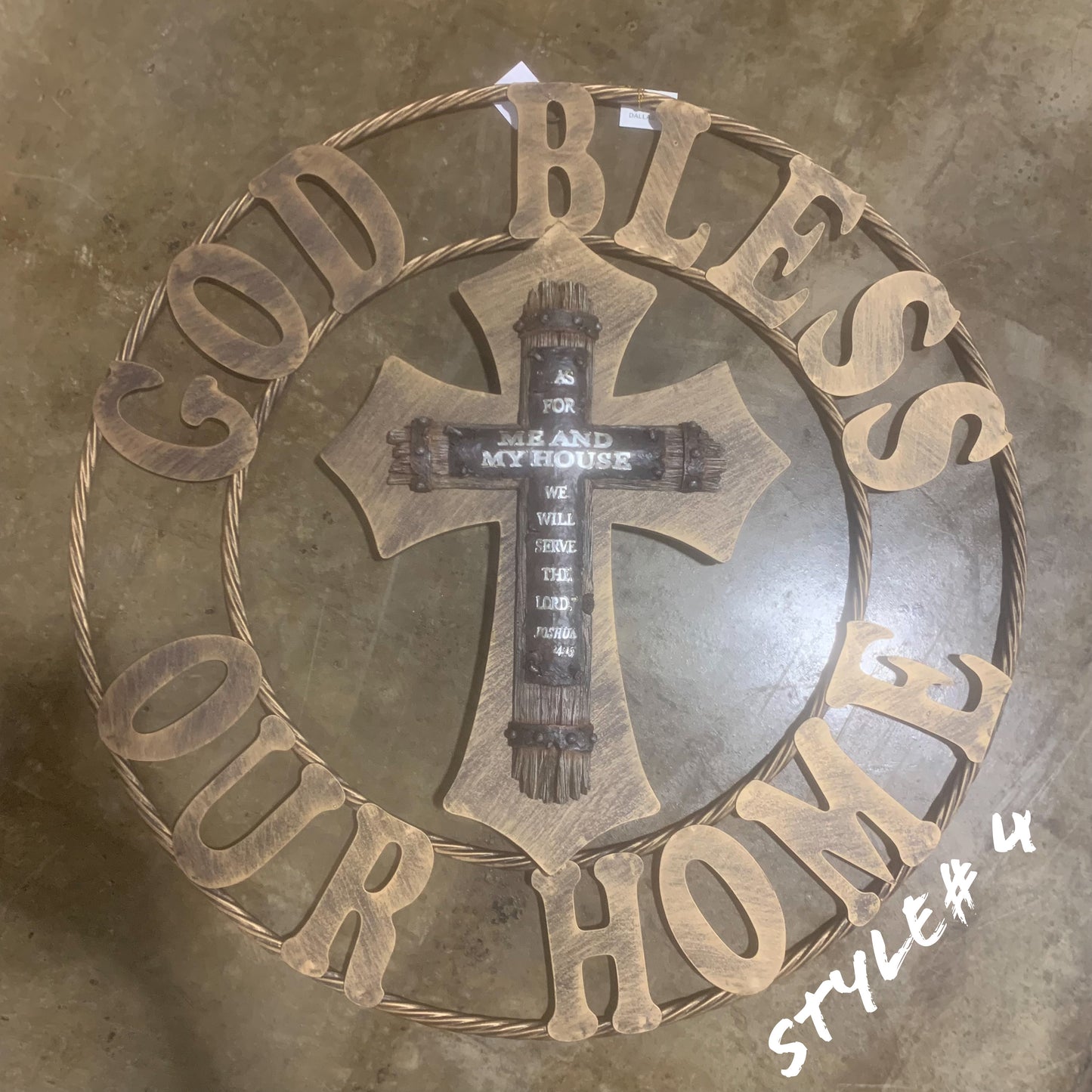 CUSTOM CROSS WALL ART WESTERN HOME DECOR HANDMADE NEW