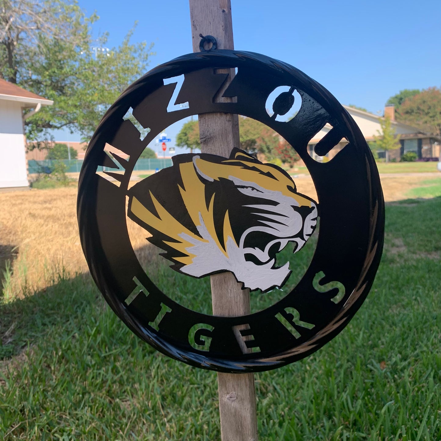 12", 18", 24", 32" MIZZOU TIGERS MISSOURI CUSTOM METAL VINTAGE CRAFT TEAM SIGN HANDMADE