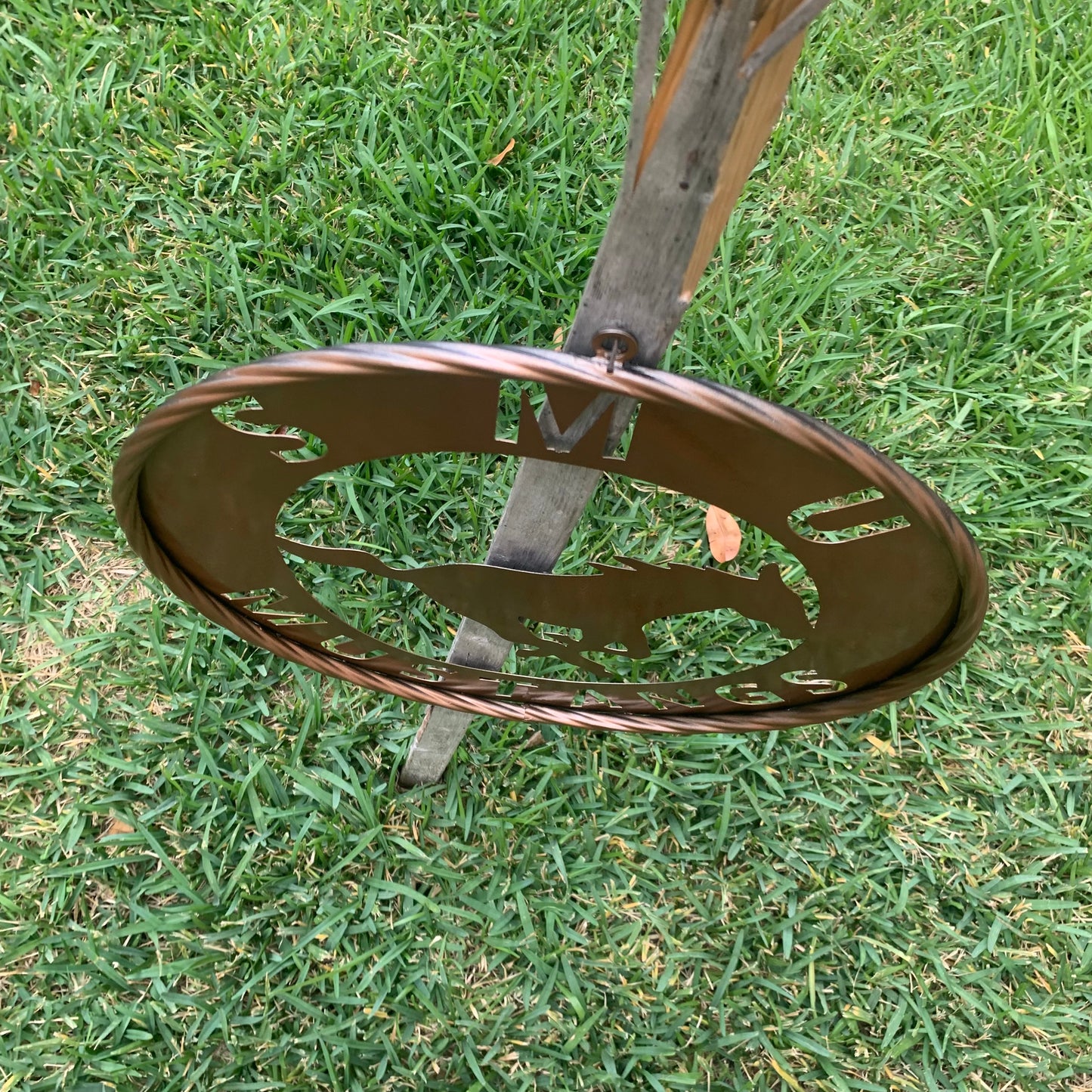 SMU MUSTANGS HAMMERED COPPER METAL CUSTOM VINTAGE CRAFT WALL ART TEAM SIGN HANDMADE