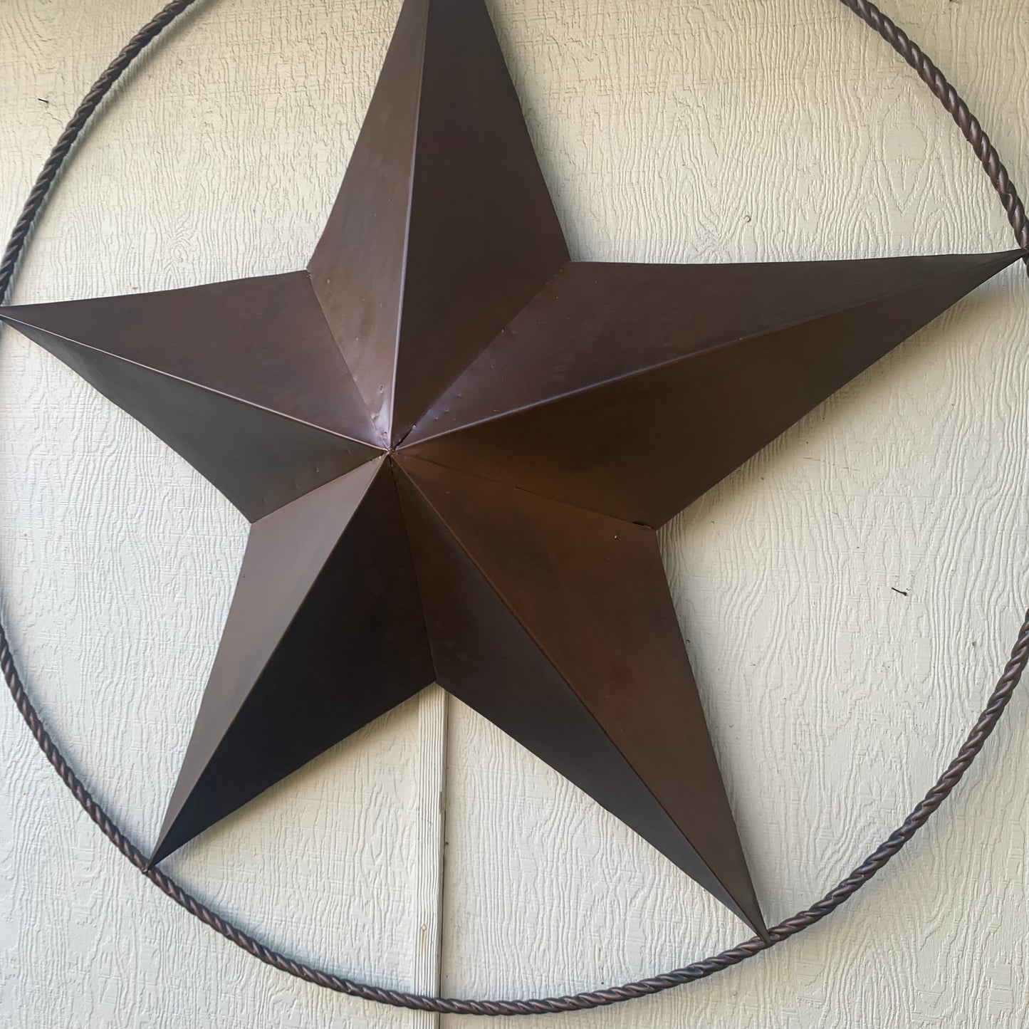 LONE STAR 60" BARN STAR METAL RUSTIC  BRONZE VINTAGE COPPER WALL ART WESTERN HOME DECOR HANDMADE NEW EH10524