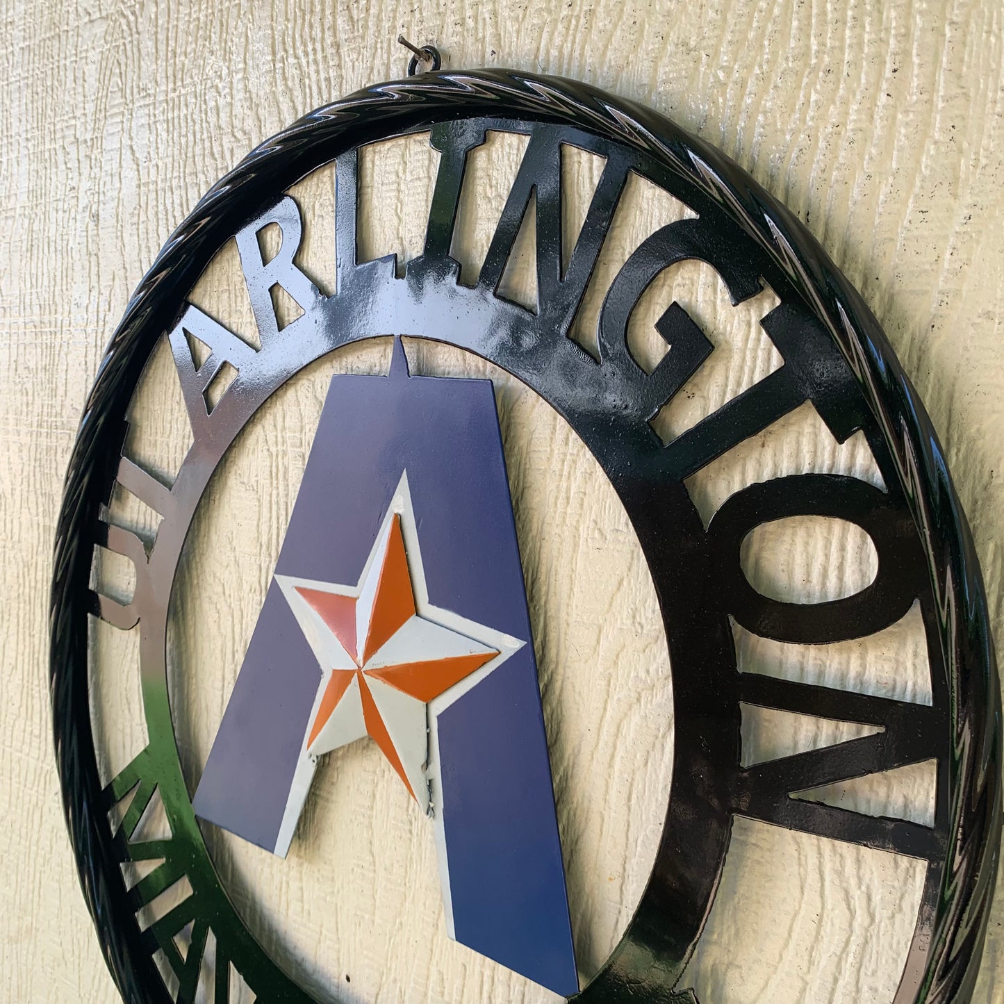 UTA ARLINGTON CUSTOM METAL VINTAGE CRAFT TEAM SIGN WESTERN HOME DECOR HANDMADE
