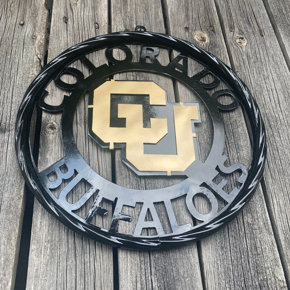 COLORADO BUFFALOES CUSTOM METAL VINTAGE CRAFT SIGN TEAM ART WESTERN HOME DECOR HANDMADE