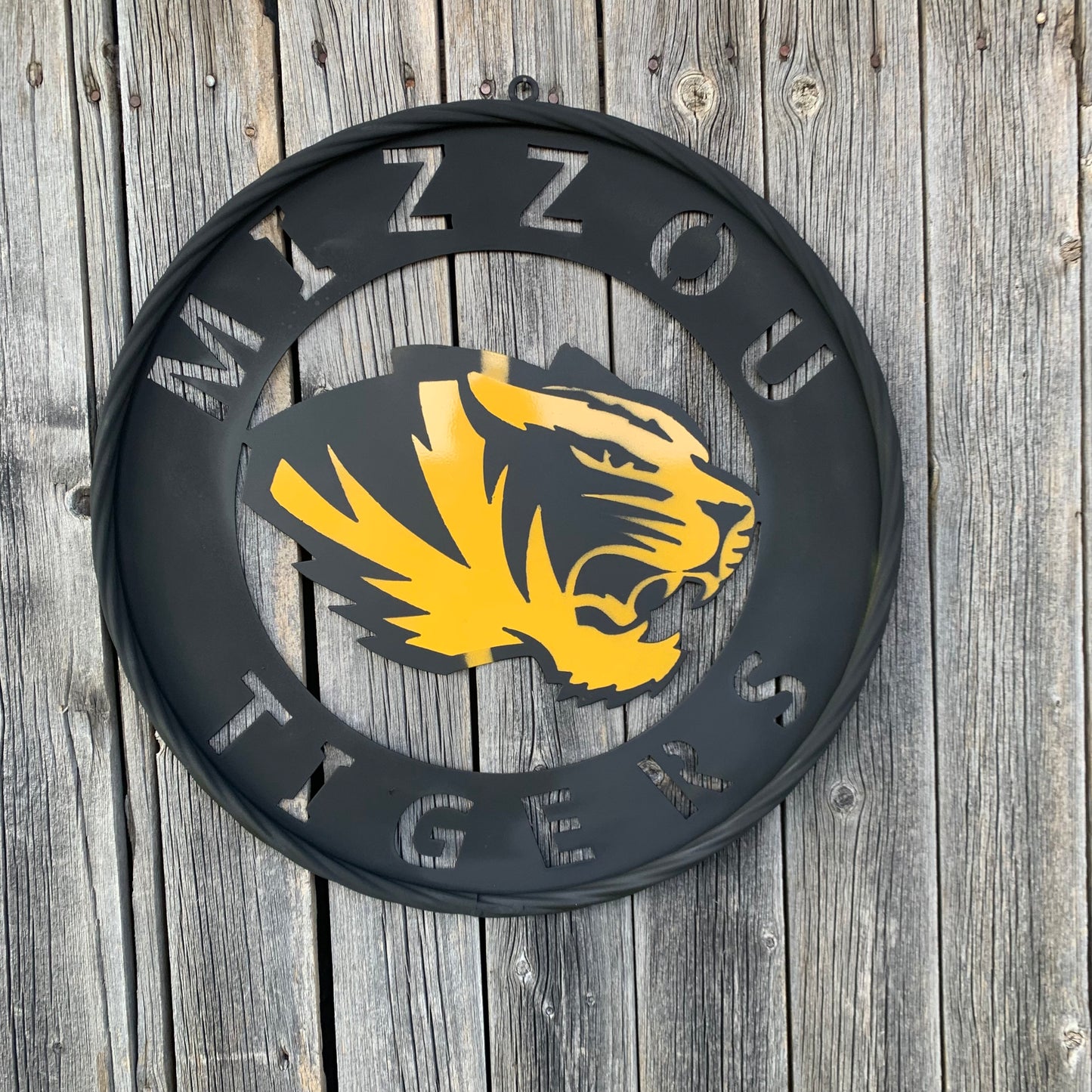 MIZZOU TIGERS MISSOURI CUSTOM METAL VINTAGE CRAFT TEAM SIGN HANDMADE