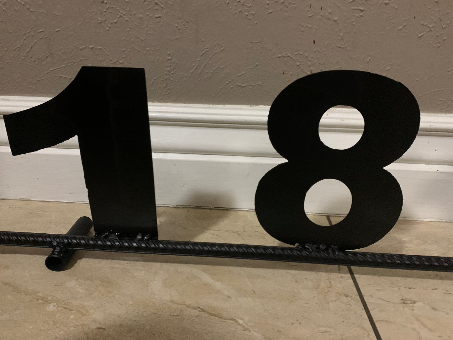 7"H X 36" LONG YOUR CUSTOM NUMBER METAL BARN METAL SIGN WESTERN HOME DECOR