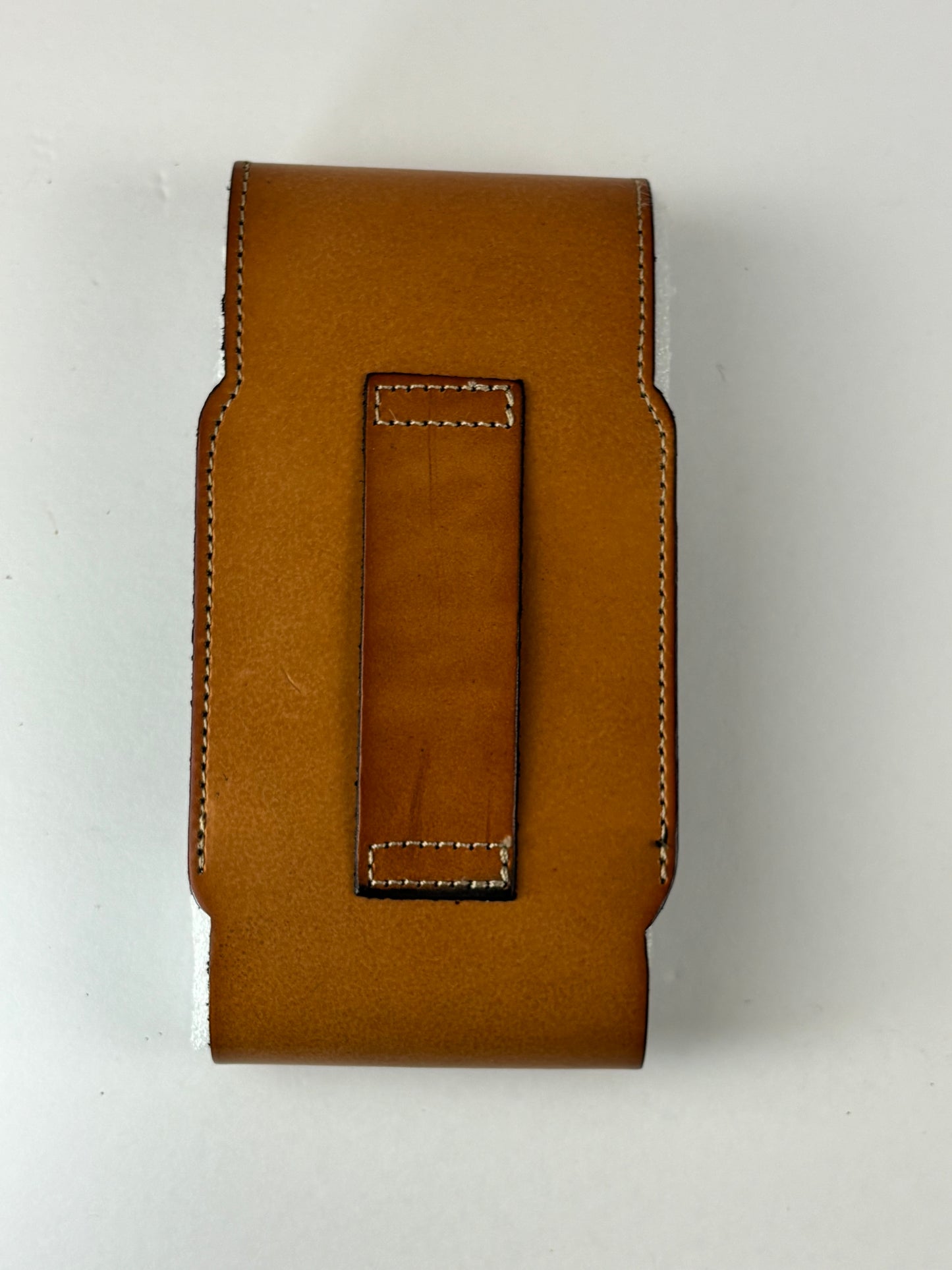 7" STAR LEATHER HOLSTER TAN BROWN STAR POUCH EXTRA LARGE  BELT LOOP CELL PHONE CASE UNIVERSAL OVERSIZE #EH13320