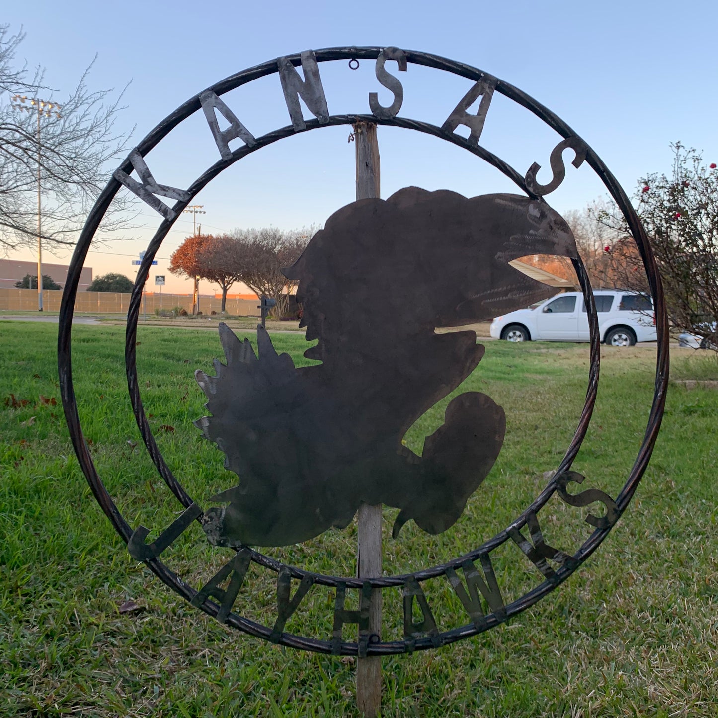 KANSAS JAYHAWKS RAW CUSTOM METAL VINTAGE CRAFT SIGN UNPAINTED TEAM HANDMADE