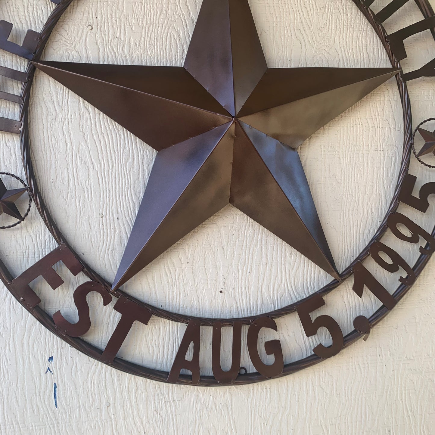 MYERS STYLE YOUR CUSTOM NAME STAR BARN STAR METAL LONE STAR WESTERN HOME DECOR RUSTIC BLACK HANDMADE 24",32",36",50"