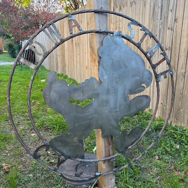 12", 18", 24", 32" IOWA STATE CYCLONES CUSTOM RAW METAL VINTAGE CRAFT TEAM SIGN HANDMADE 36",40",44",50"