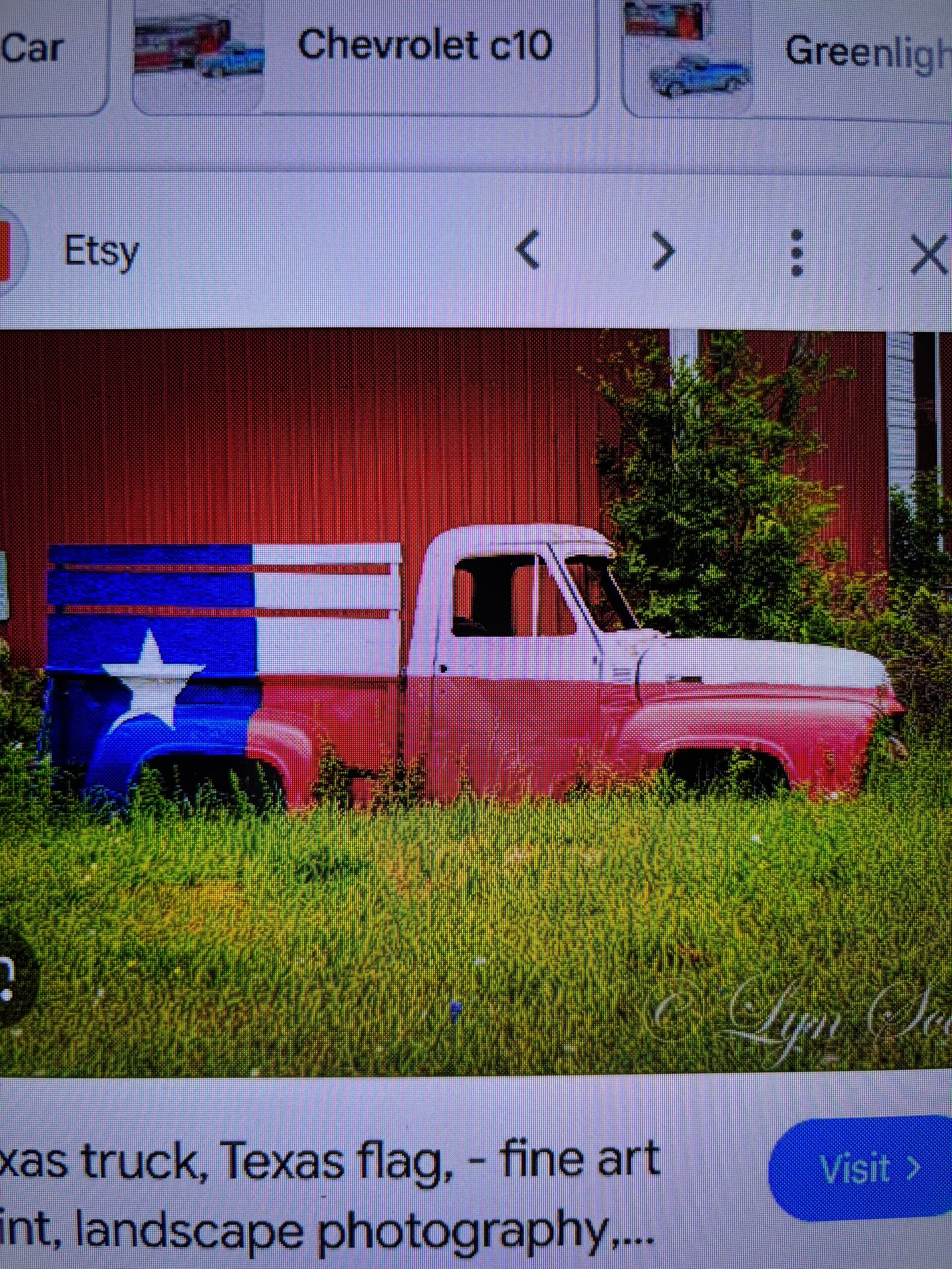 TEXAS FLAG TRUCK 20" PICKUP PATRIOTIC TRUCK RED WHITE BLUE METAL VINTAGE GARDEN ART FIGURINE WESTERN HOME DECOR HANDMADE #EH12866