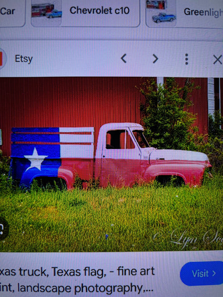 TEXAS FLAG TRUCK 20" PICKUP PATRIOTIC TRUCK RED WHITE BLUE METAL VINTAGE GARDEN ART FIGURINE WESTERN HOME DECOR HANDMADE #EH12866